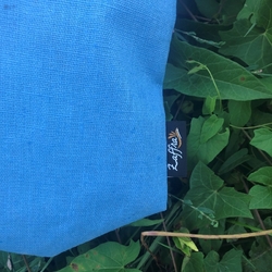 Lněná taška LENi s voděodolnou úpravou - modrá