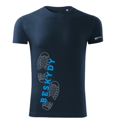 Pánské bavlněné tričko Beskydy - NAVY BLUE