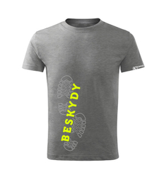 Pánské bavlněné tričko Beskydy - LIGHT GREY MELIR