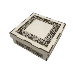 Dřevěná dárková krabička čtvercová DK3-021