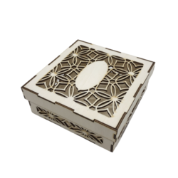 Dřevěná dárková krabička čtvercová DK3-022