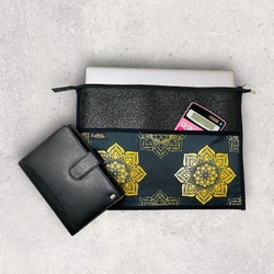 Pouzdro A4 na dokumenty a notebook Mandala Black