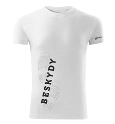 Pánské bavlněné tričko Beskydy -  WHITE